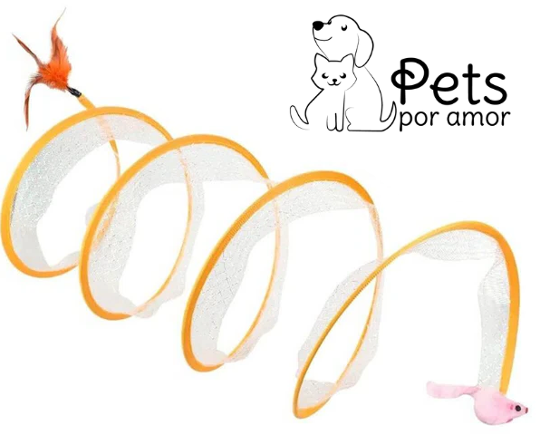 Brinquedo Túnel Aberto para Gatos Filhotes