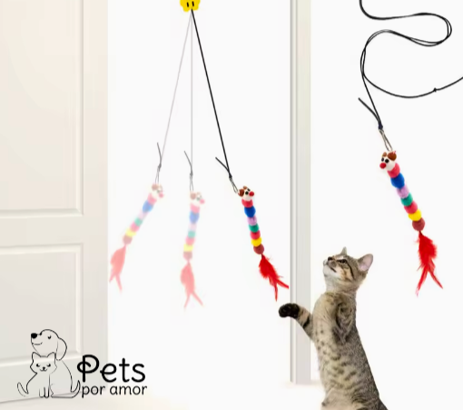Brinquedo Elástico com Fixação para Gatos