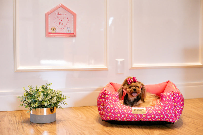 Cama Rosa para Pet de Luxo