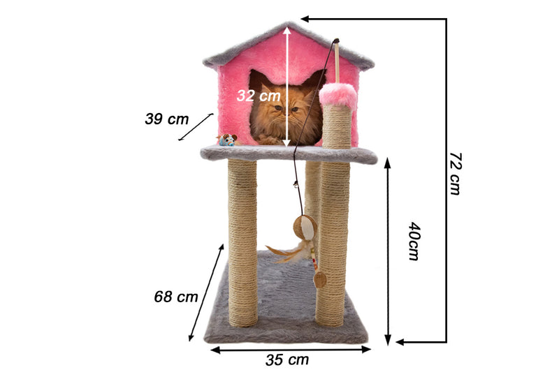 Casinha de Gato com Arranhador
