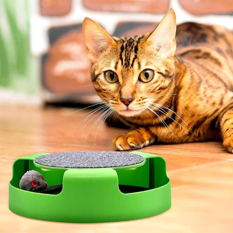 Brinquedo para Gato Giratório com Arranhador